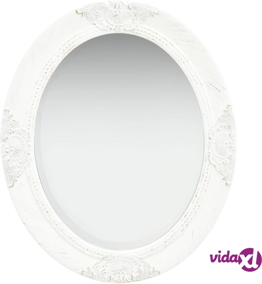 vidaXL Wall Mirror Baroque Style 50x60 cm White