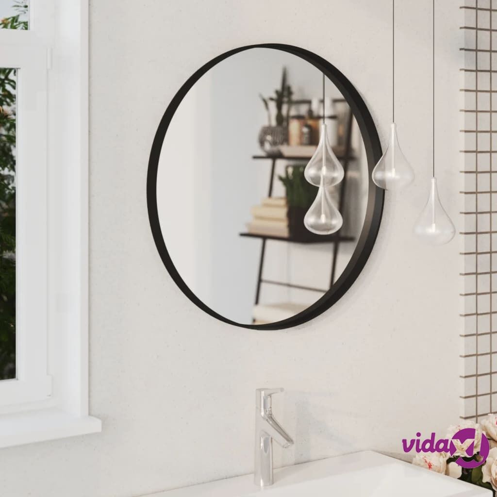 vidaXL Wall Mirror Black 60 cm