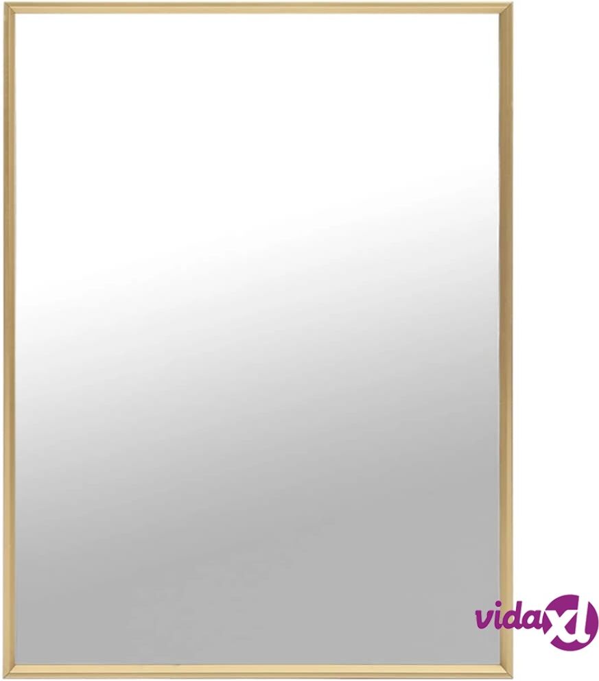 vidaXL Mirror Gold 80x60 cm