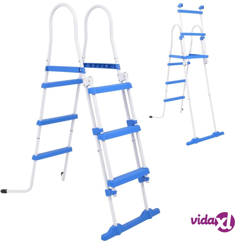 vidaXL Above-Ground Pool Safety Ladder with 3 Steps 107 cm