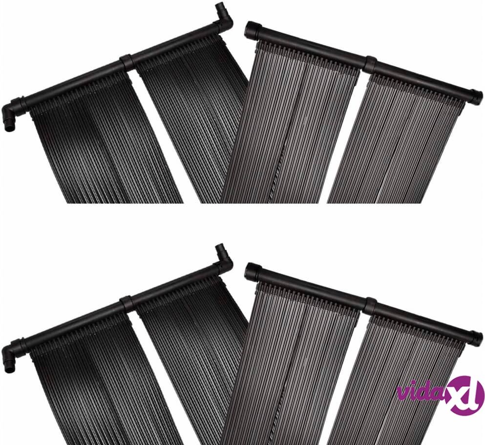 vidaXL Solar Pool Heater Panel 4 pcs 80x620 cm