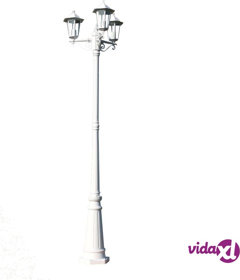 vidaXL Garden Lamp Post White 215 cm