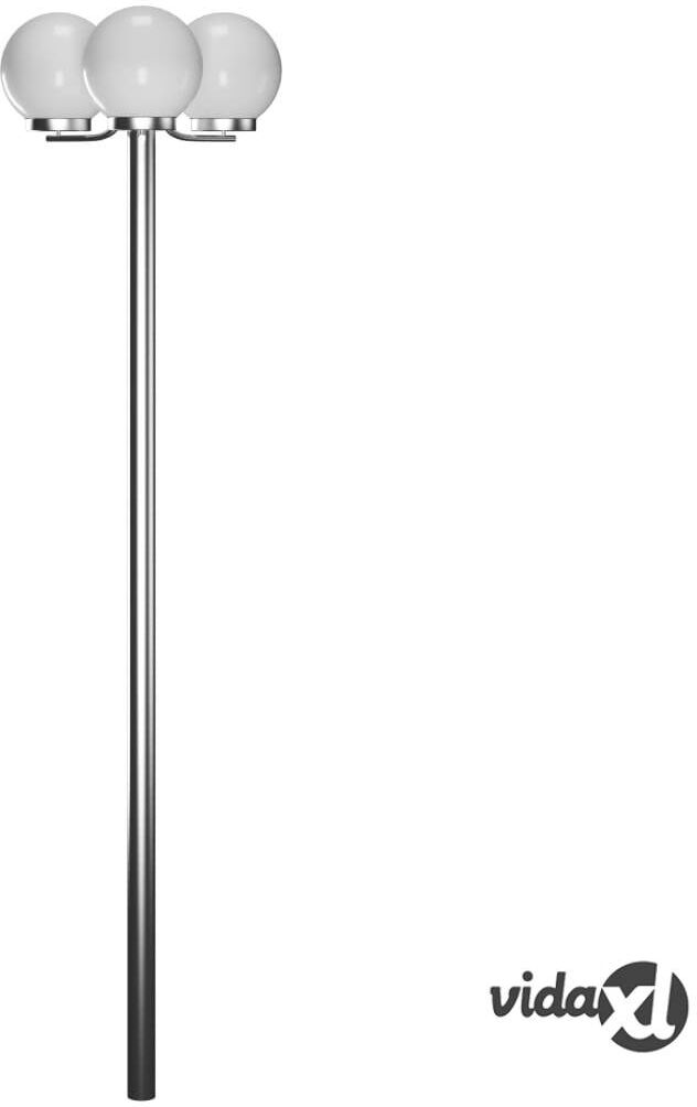 vidaXL Garden Lamp Post 3 Lamps 220cm