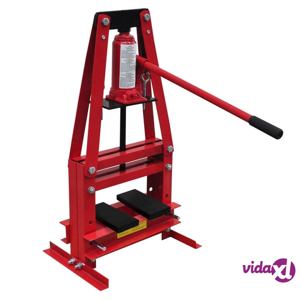 vidaXL 6-ton Hydraulic Heavy Duty Floor Shop Press