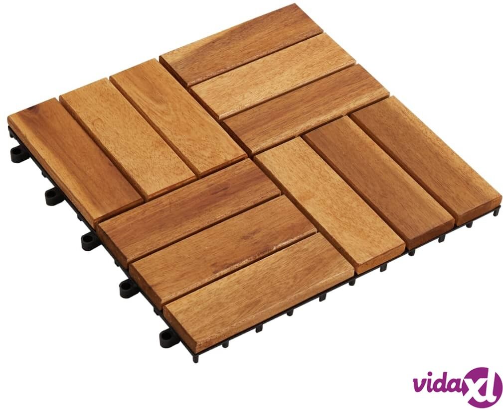 vidaXL 10 pcs Acacia Decking Tiles 30 x 30 cm