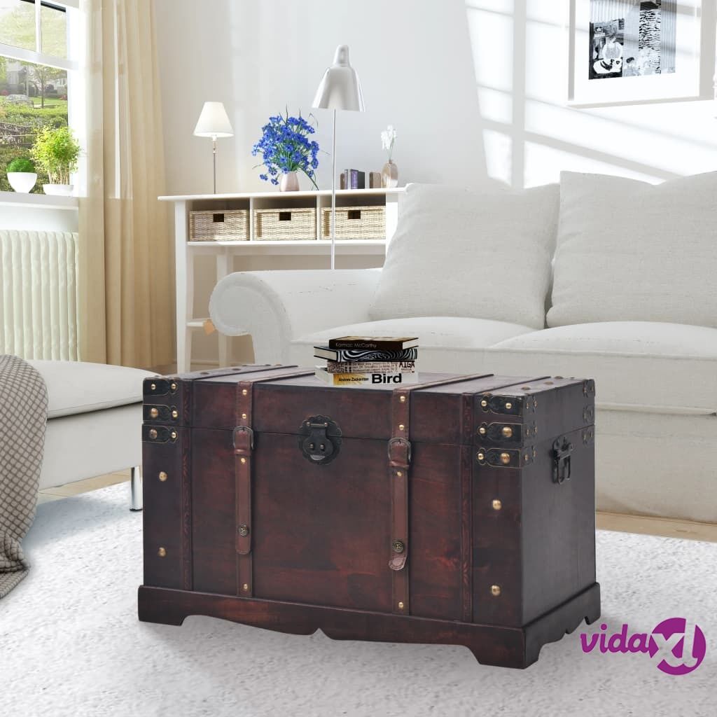 vidaXL Vintage Treasure Chest Wood 66x38x40 cm