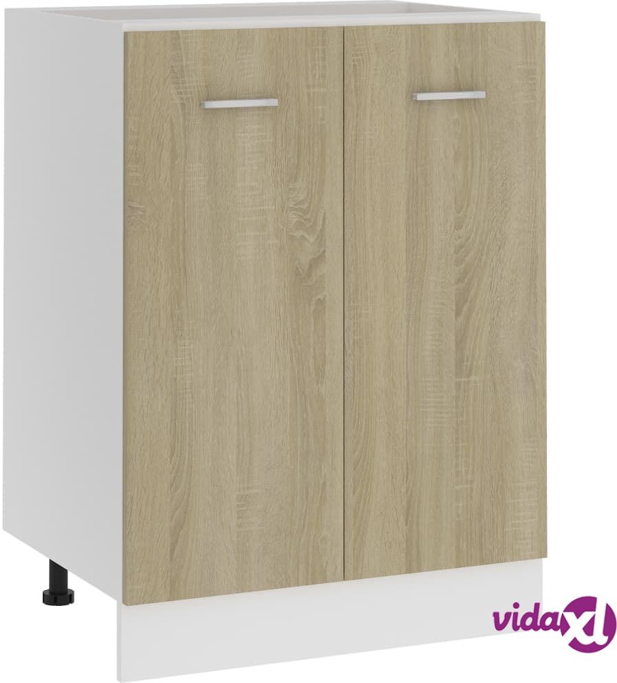 vidaXL Bottom Cabinet Sonoma Oak 60x46x81.5 cm Chipboard