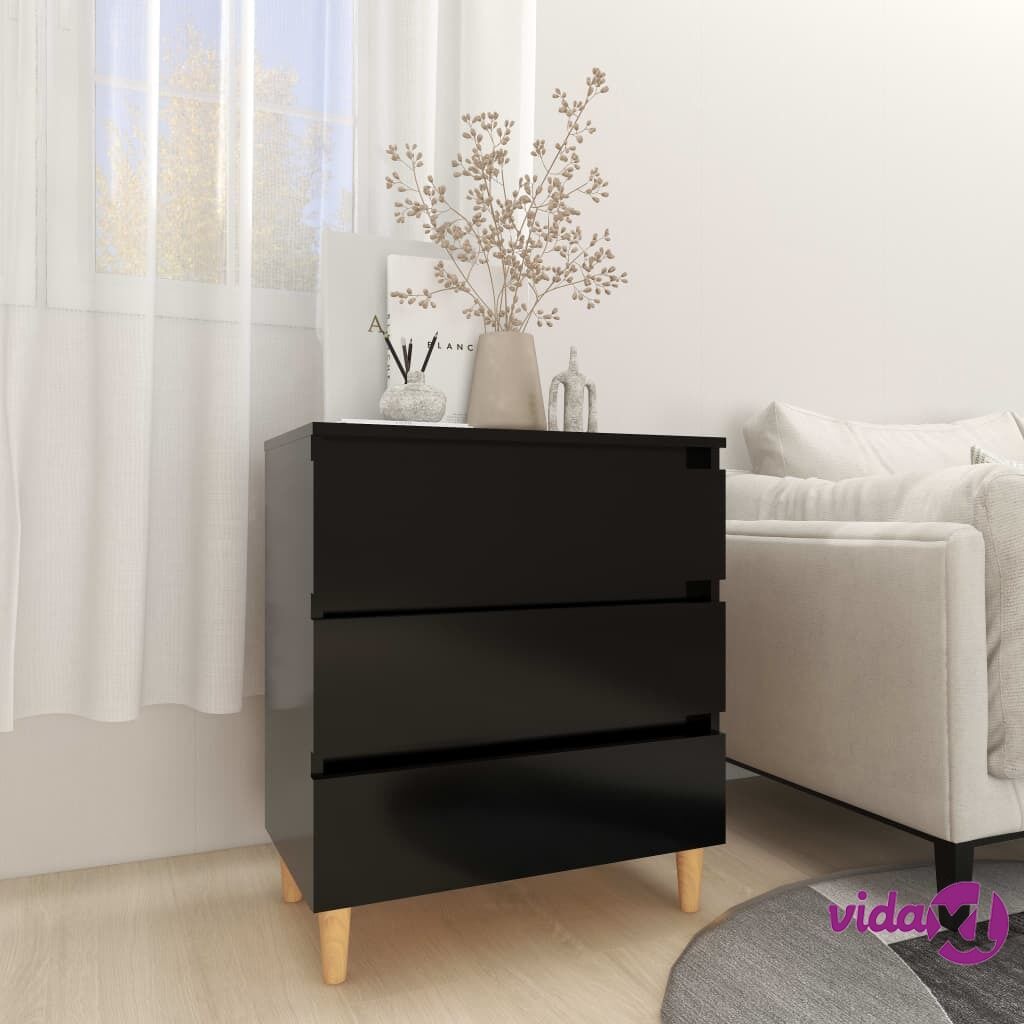 vidaXL Sideboard Black 60x35x69 cm Chipboard