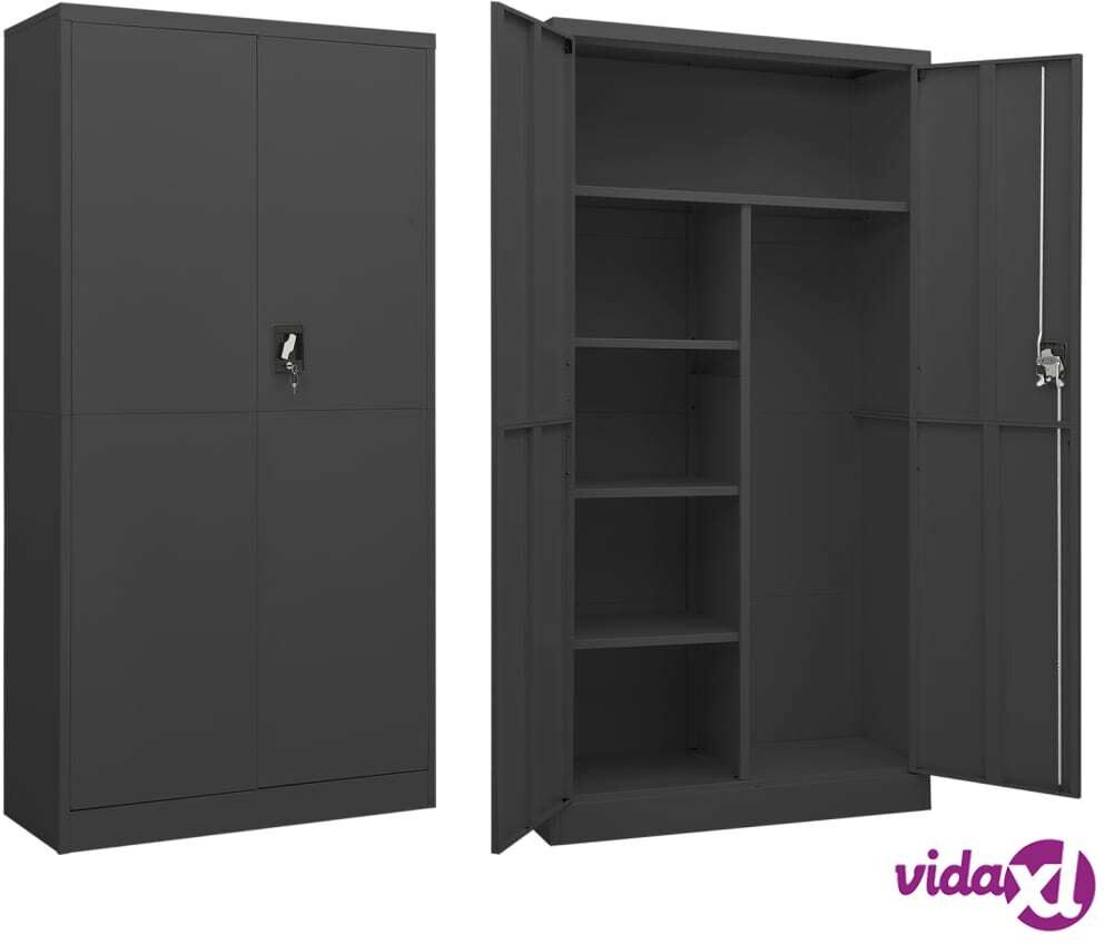 vidaXL Locker Cabinet Anthracite 90x40x180 cm Steel