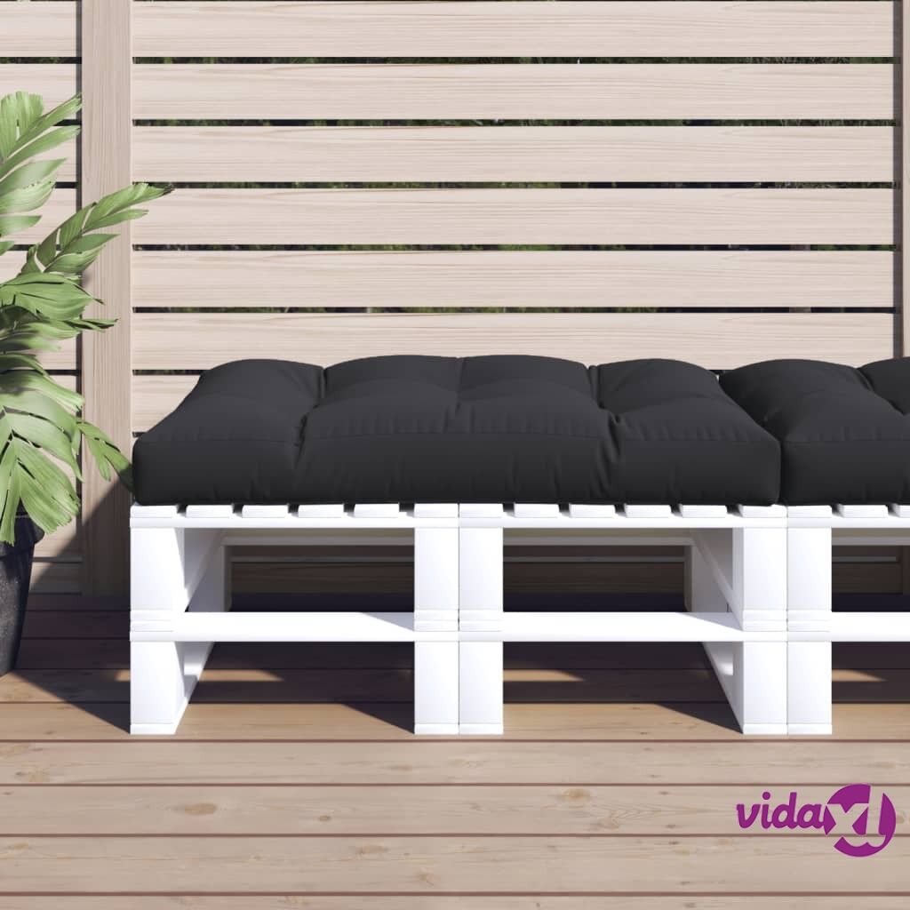 vidaXL Garden Seat Cushion Black 120x80x10 cm Fabric