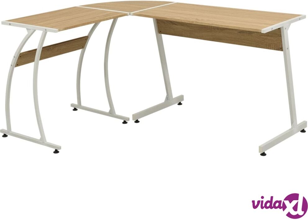 vidaXL Corner Desk L-Shaped Oak