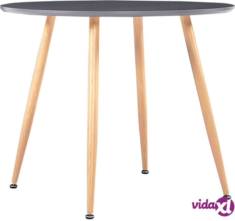 vidaXL Dining Table Grey and Oak 90x73.5 cm MDF