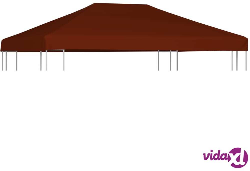 vidaXL Gazebo Top Cover 310 g/m² 3x4 m Terracota