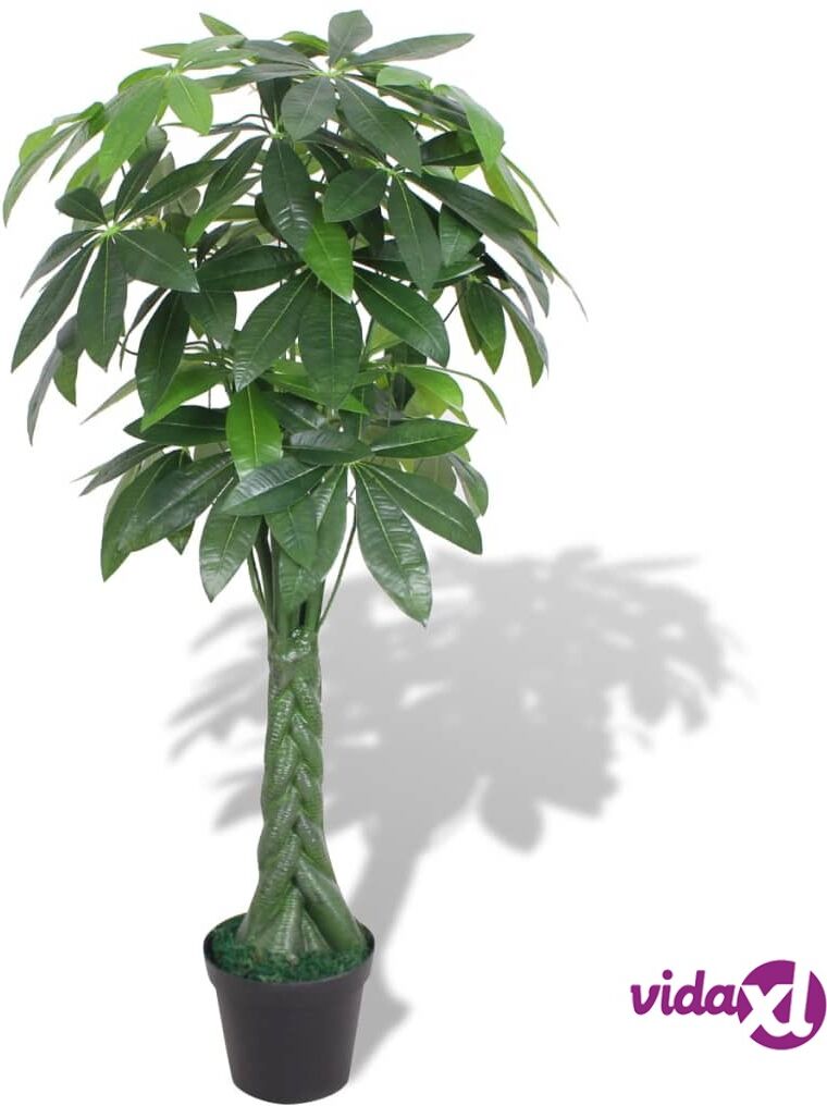 vidaXL Artificial Fortune Tree Plant with Pot 145 cm Green