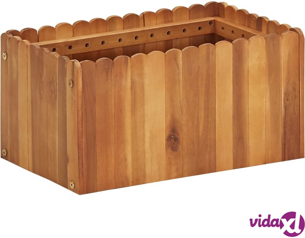 vidaXL Garden Raised Bed 50x30x25 cm Solid Acacia Wood