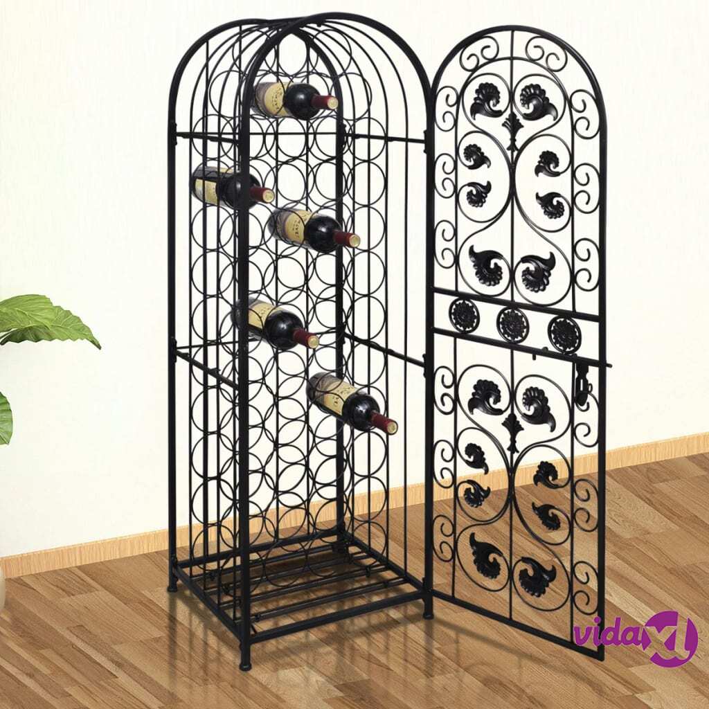 vidaXL Wine Rack for 45 Bottles Metal