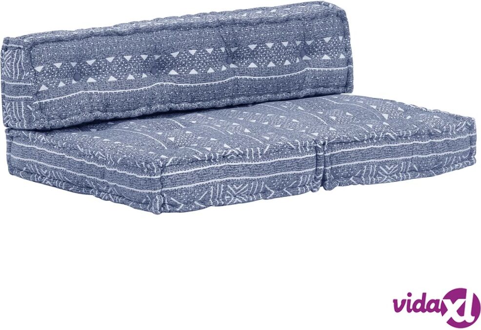 vidaXL Pouffe Indigo Fabric