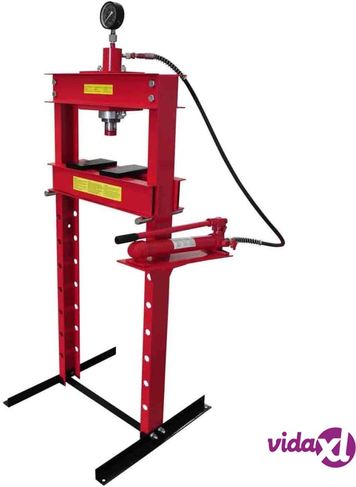 vidaXL 20 Ton Air Hydraulic Floor Shop Press H Type