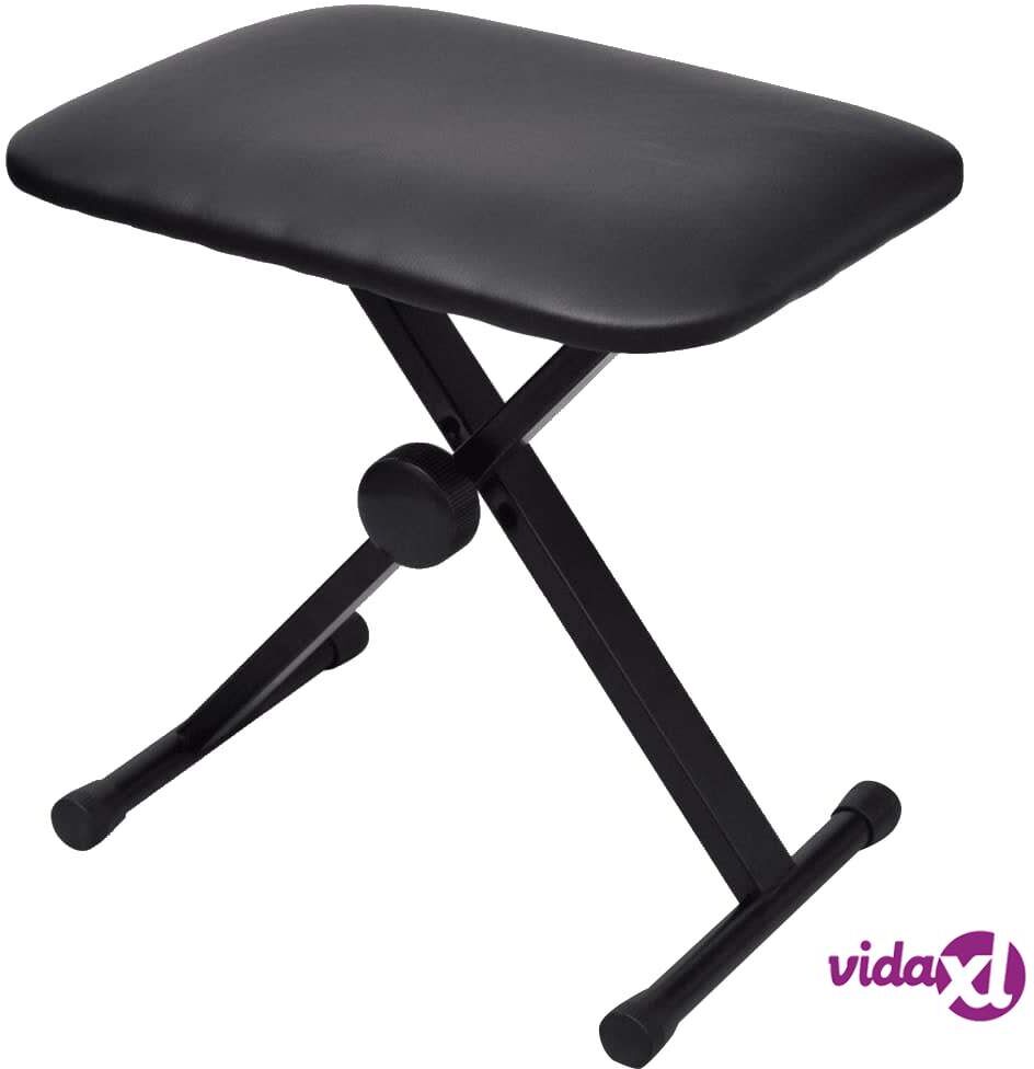 vidaXL Adjustable Keyboard & Piano Stool Foldable