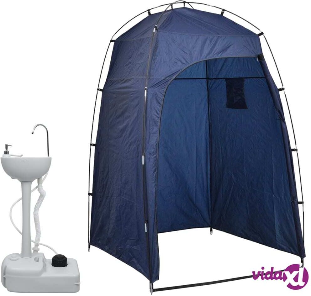 vidaXL Portable Camping Handwash Stand with Tent 20 L