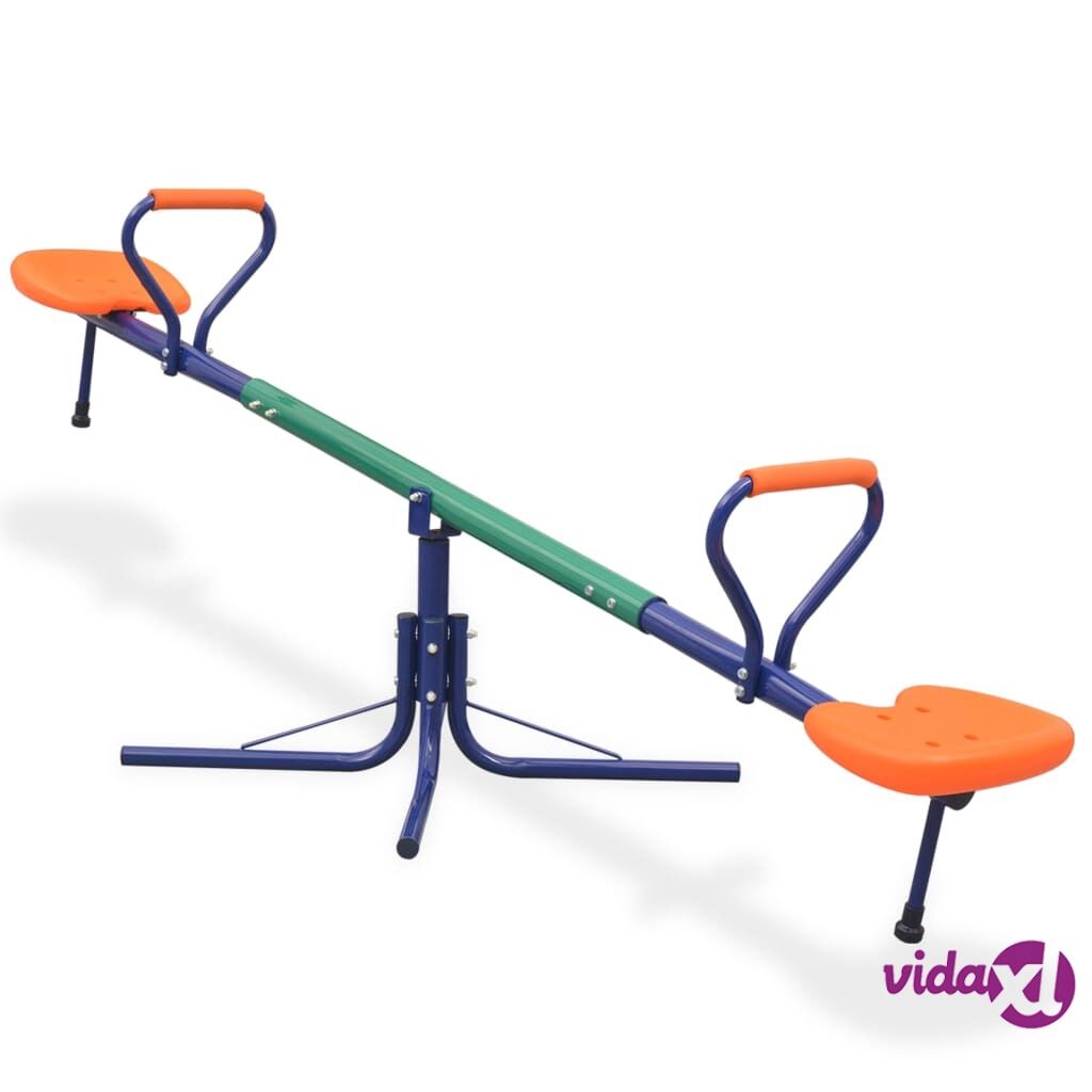 vidaXL 360-Degree Rotating Seesaw Orange