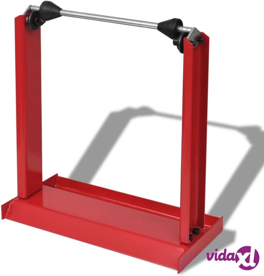 vidaXL Professional Motorcycle Wheel Balancing Stand Red