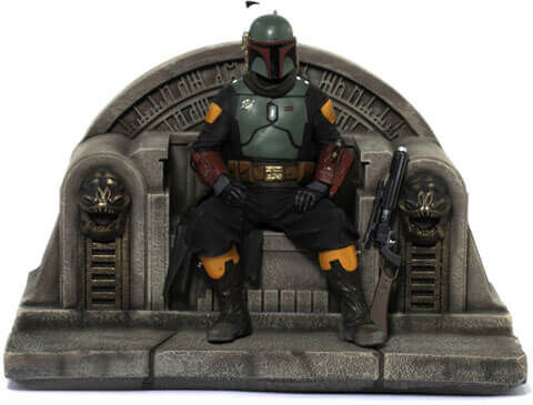 Star Wars The Mandalorian Boba Fett on Throne Deluxe 1:10 Scale Statue