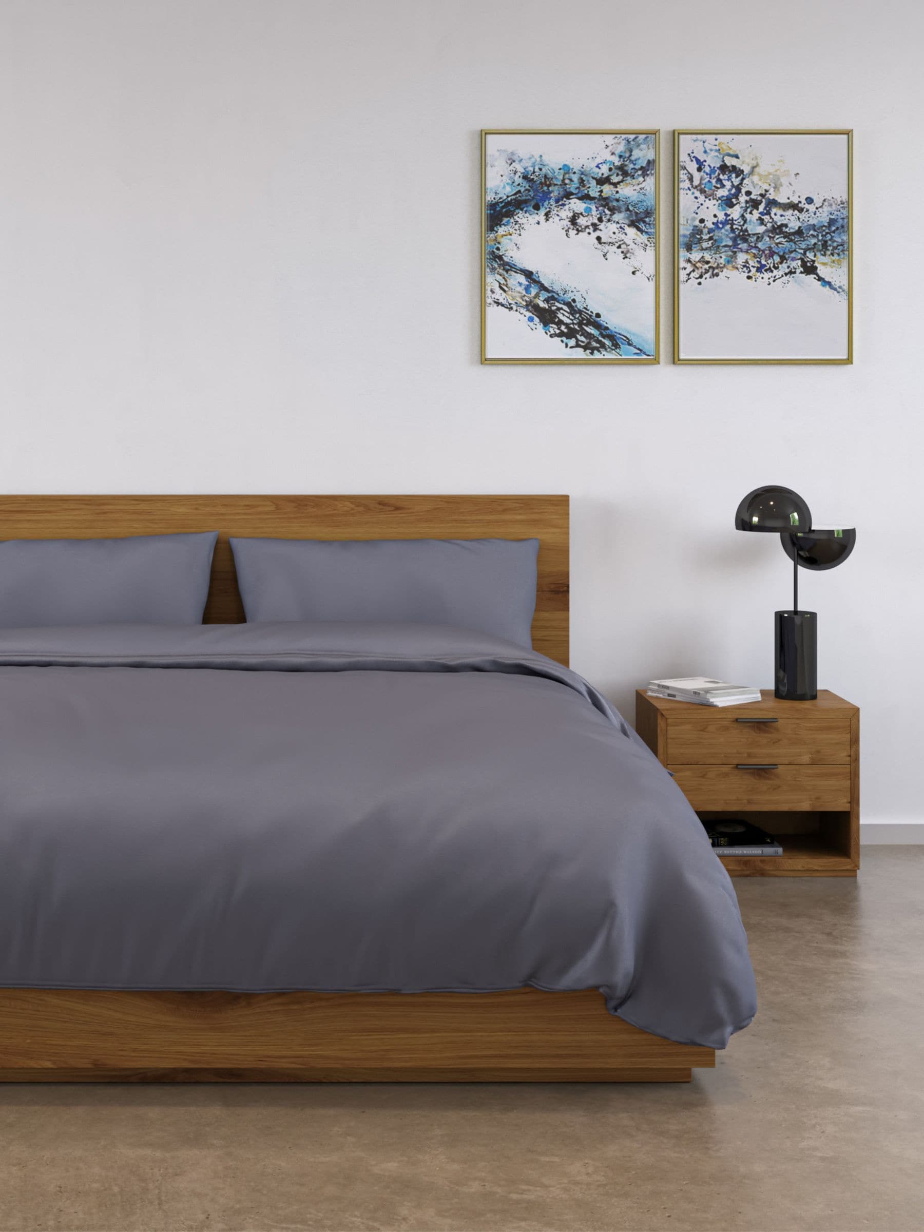 London Panda London Grey Bedding Set