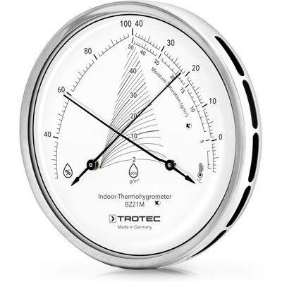 Hygromètre Trotec BZ21M - Température, Humidité, Absolue & Saturation Hygromètre Trotec BZ21M - Température, Humidité, Absolue & Saturation