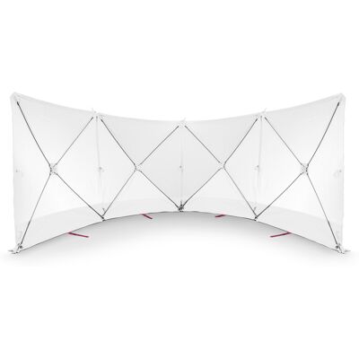 Trotec VarioScreen-afschermwand 4*180*180 middendoor deelbaar Wit Trotec VarioScreen-afschermwand 4*180*180 middendoor deelbaar Wit