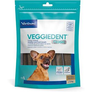 Virbac VEGGIEDENT Fresh pour chien - 30 x 9 g XS pour les très petits...