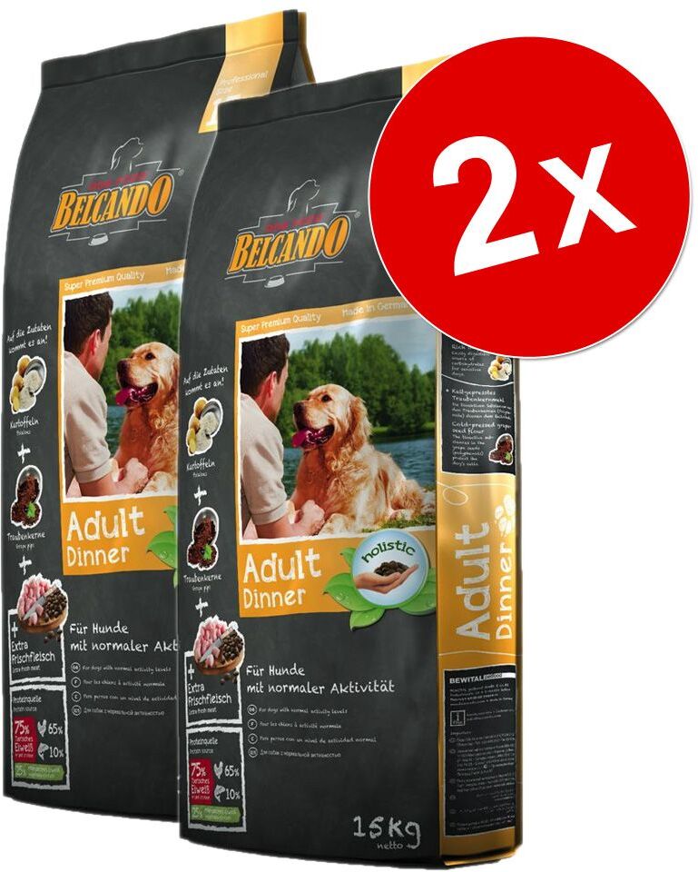 Belcando Lot Belcando 2 x 12,5/15 kg pour chien - Adult Grain-Free Poultry (2...