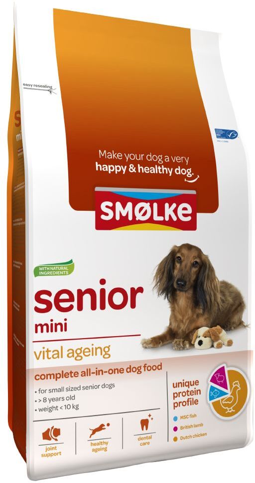 Smolke Senior Mini pour chien - 12 kg