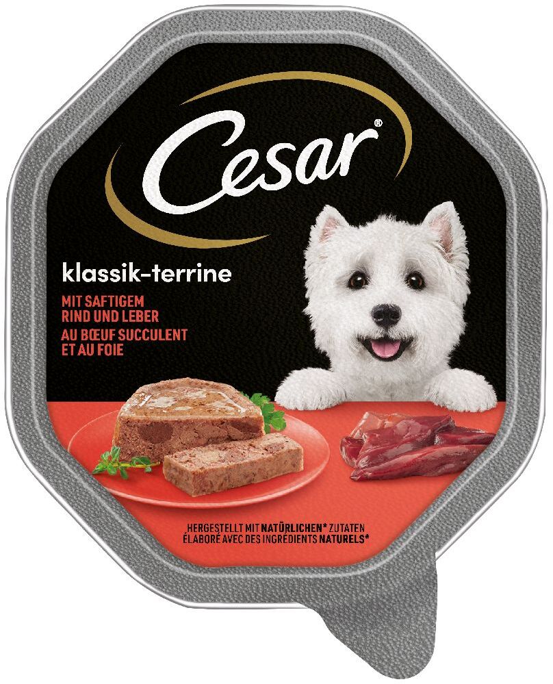 Cesar Mégapack Cesar 14 x 150 g pour chien - Les Classiques bœuf, foie