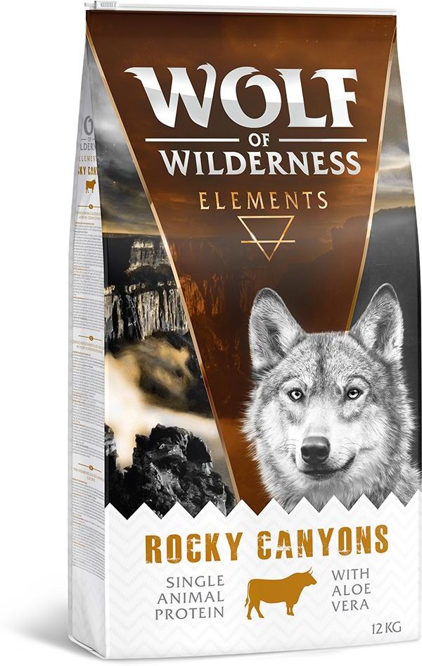 Wolf of Wilderness Elements Rocky Canyons, bœuf pour chien - 2 x 12 kg