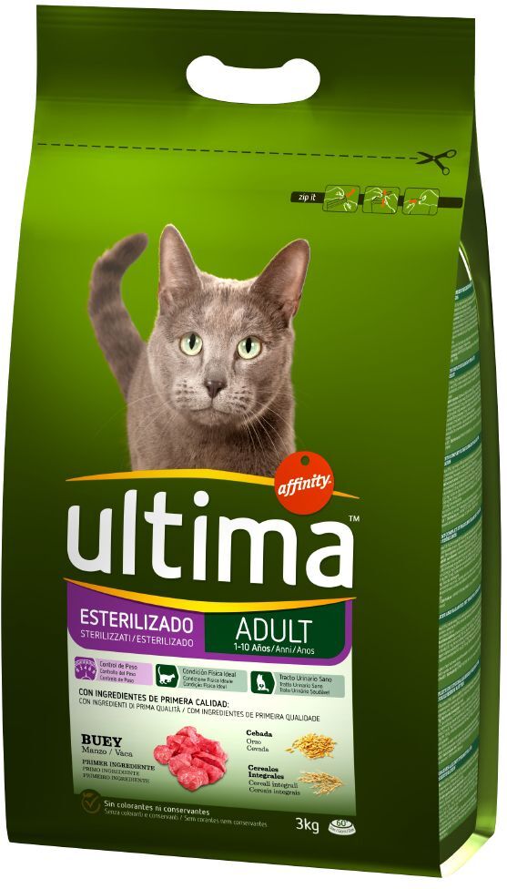 Affinity Ultima Ultima Stérilisé, bœuf pour chat - 3 kg