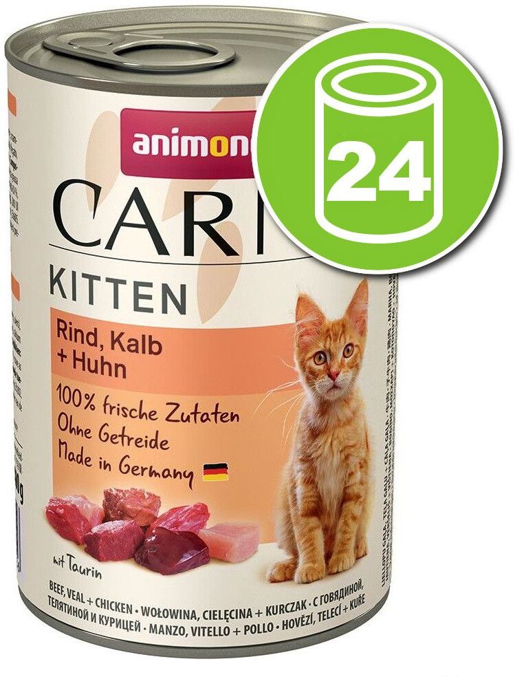 Animonda Carny Lot Animonda Carny Kitten 24 x 400 g pour chaton - bœuf, veau, poulet