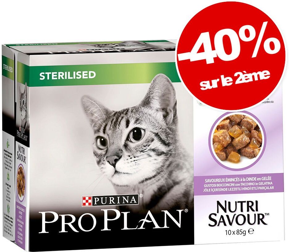 Pro Plan Sachets PURINA PRO PLAN 2 x 10 x 85 g pour chat : - 40 % sur le...