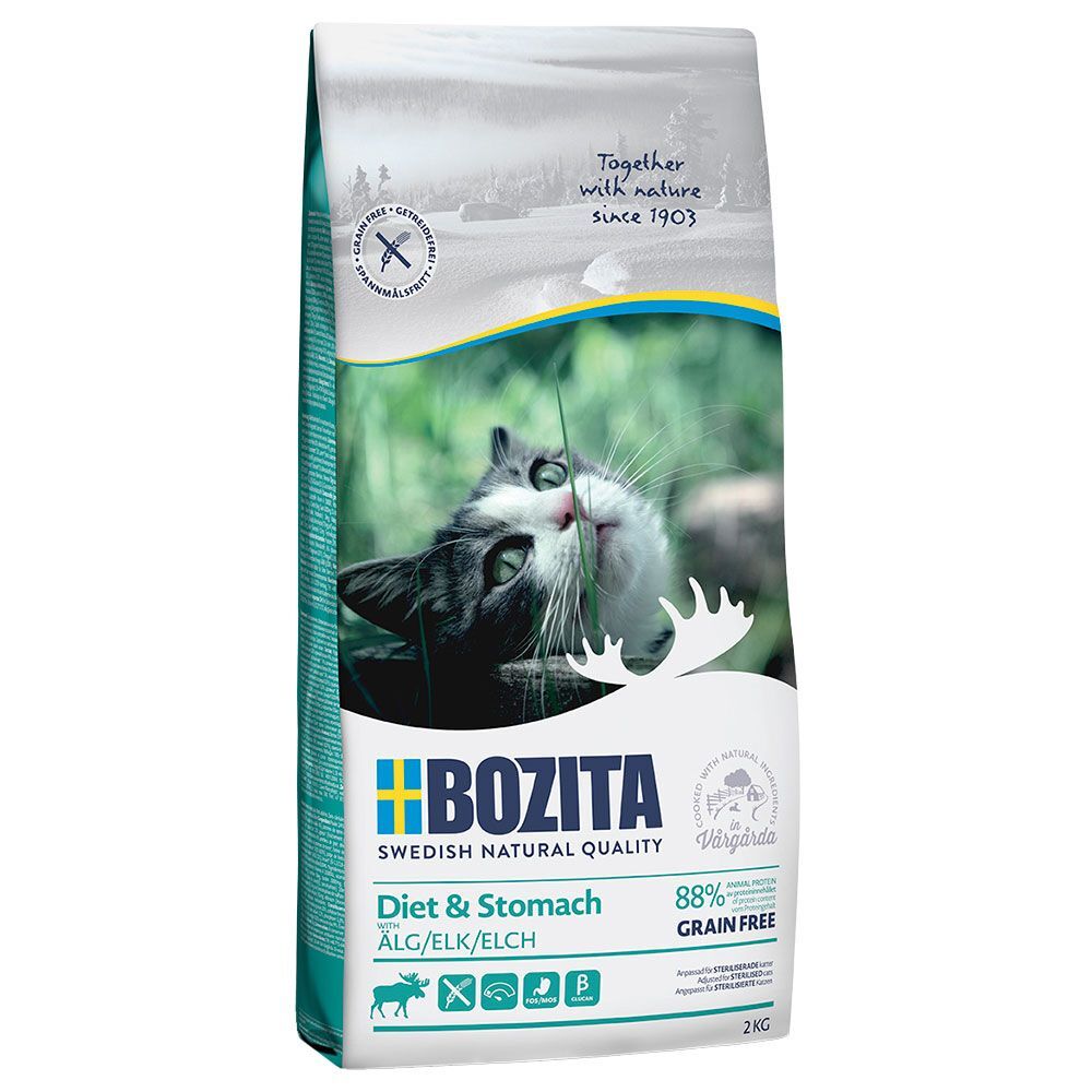 Bozita Diet & Stomach sans céréales élan pour chat - 2 kg