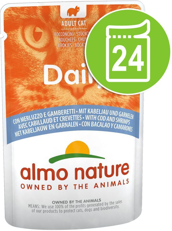 Almo Nature Daily Menu Lot Almo Nature Daily 24 x 70 g - poulet, saumon