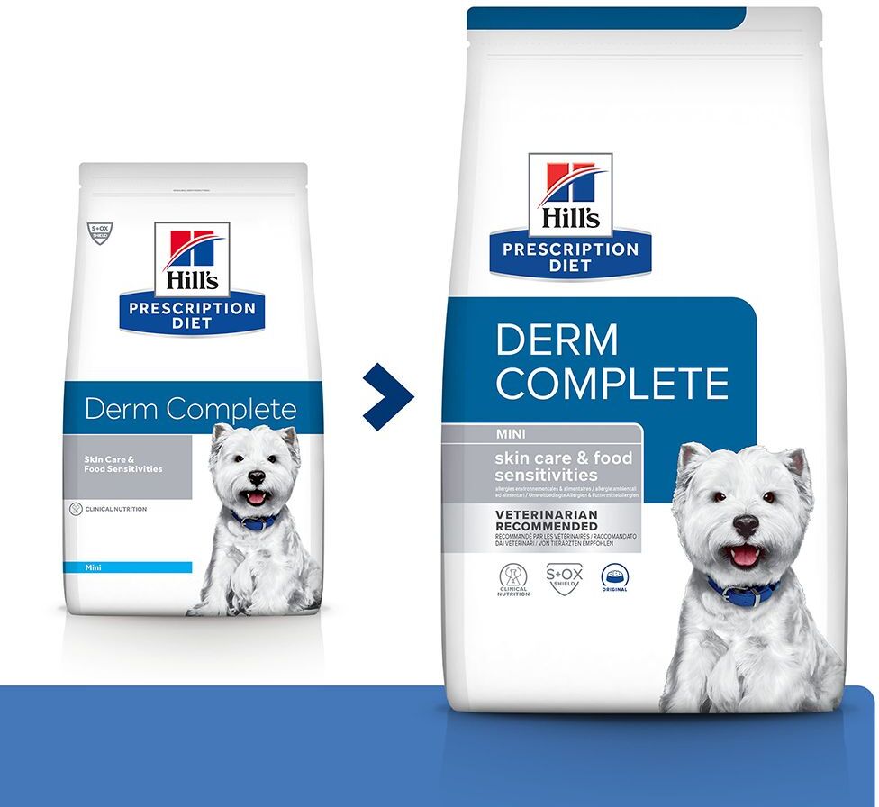 Hill's Prescription Diet Hill’s Prescription Diet Derm Complete Mini pour chien - 2 x 6 kg