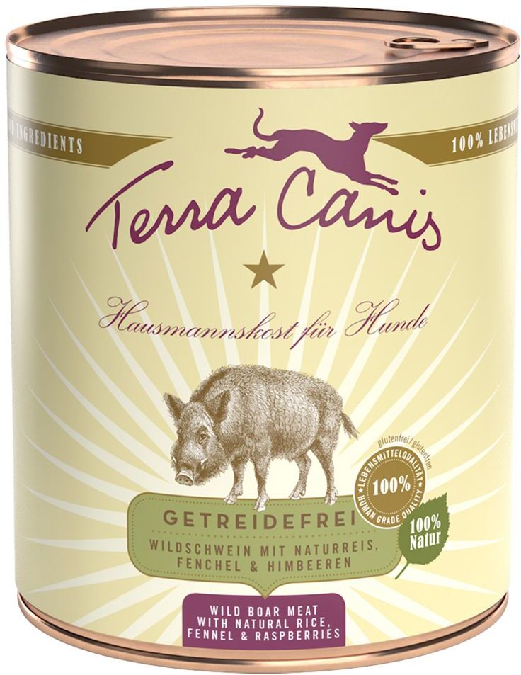 Terra Canis 6 x 800 g pour chien - bœuf classic