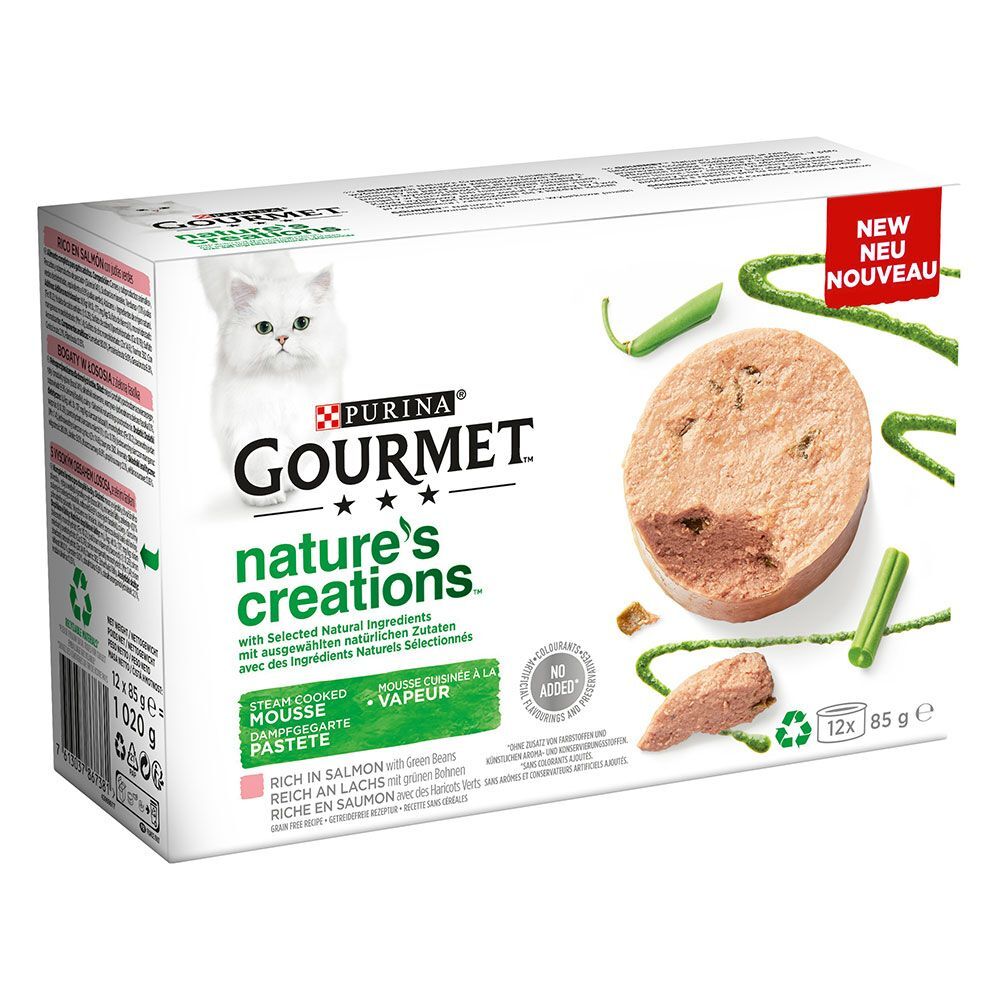 Gourmet Nature's Creation Mousse 48 x 85 g pour chat - lot 2 saveurs