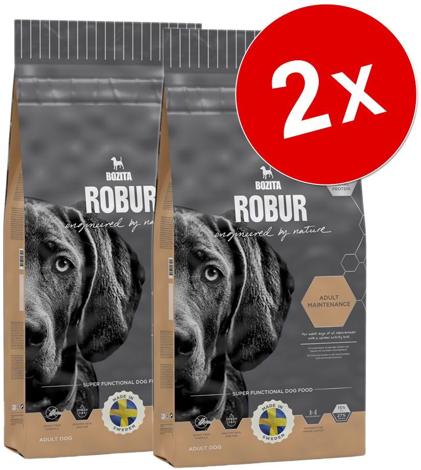 Bozita Robur Lot Bozita Robur 2 x pour chien - Maintenance (2 x 15 kg)