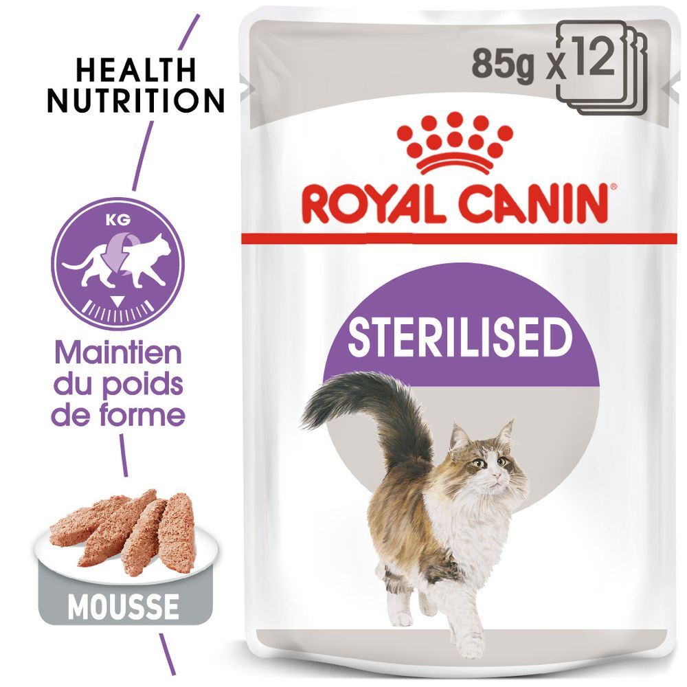 Royal Canin Sterilised Mousse pour chat - 24 x 85 g