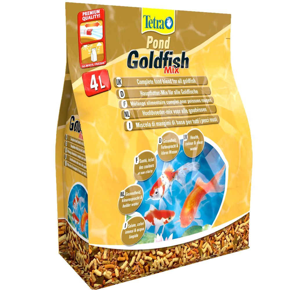 Tetra Pond Goldfish Mix pour poissons - 2 x 4 L