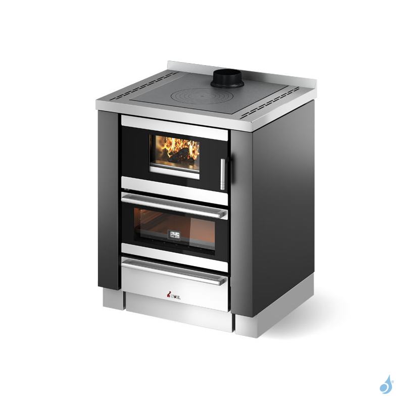 Cadel Cuisinière à bois encastrable CADEL Kook 70 4.0 avec ventilation + éclairage Puissance 6.2kW A+