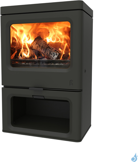 CHARNWOOD Poêle à bois Charnwood Skye 7 avec porte bûche Puissance 7kW