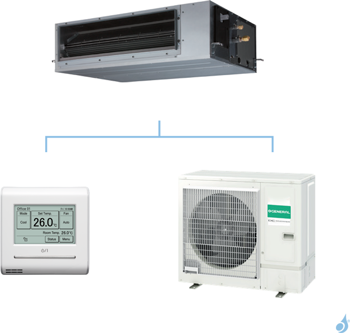 General climatisation mono split gainable KHTAP gaz R32 Excellence 8,5kW ARXG30KHTAP + AOHG30KBTB A++