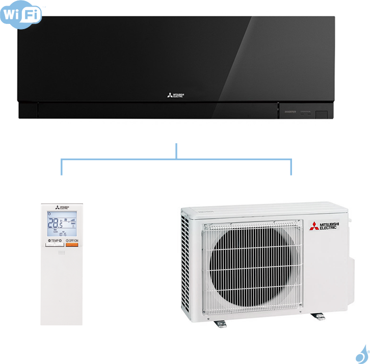 Mitsubishi Electric Climatisation Mono Split MITSUBISHI MSZ-EF VGK 4.2kW - MSZ-EF42VGK + MUZ-EF42VG